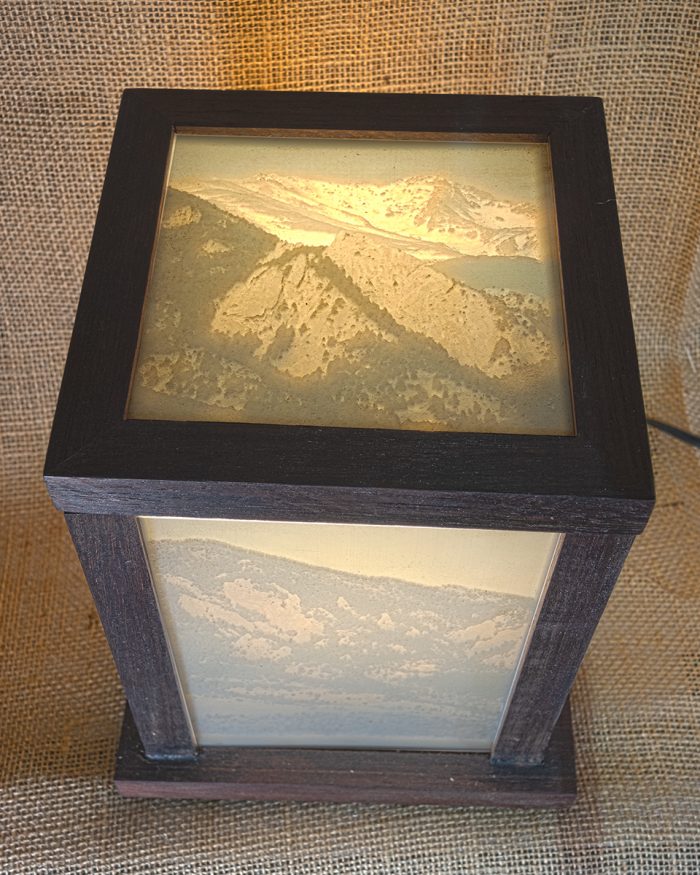 Walnut Flatirons Lantern