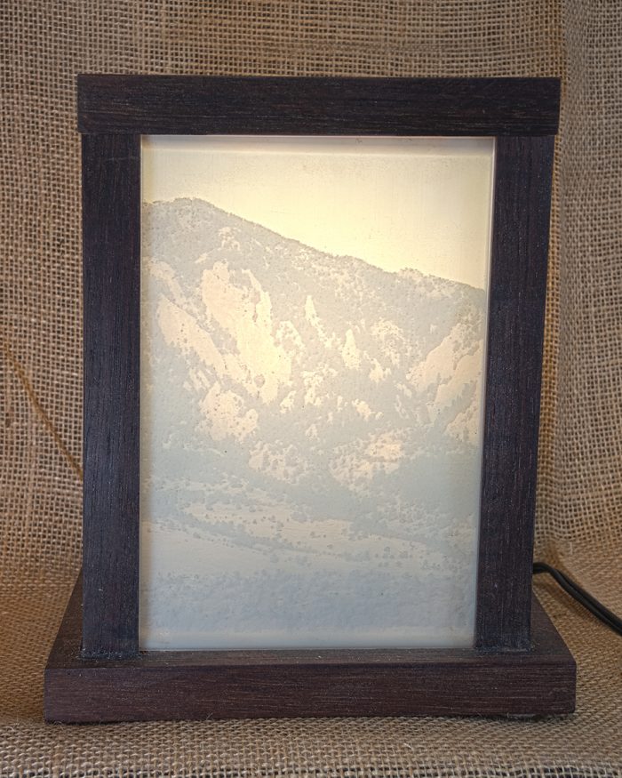 Walnut Flatirons Lantern