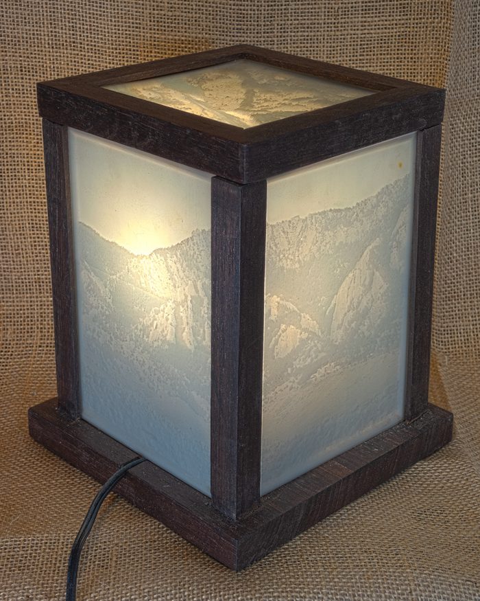 Walnut Flatirons Lantern