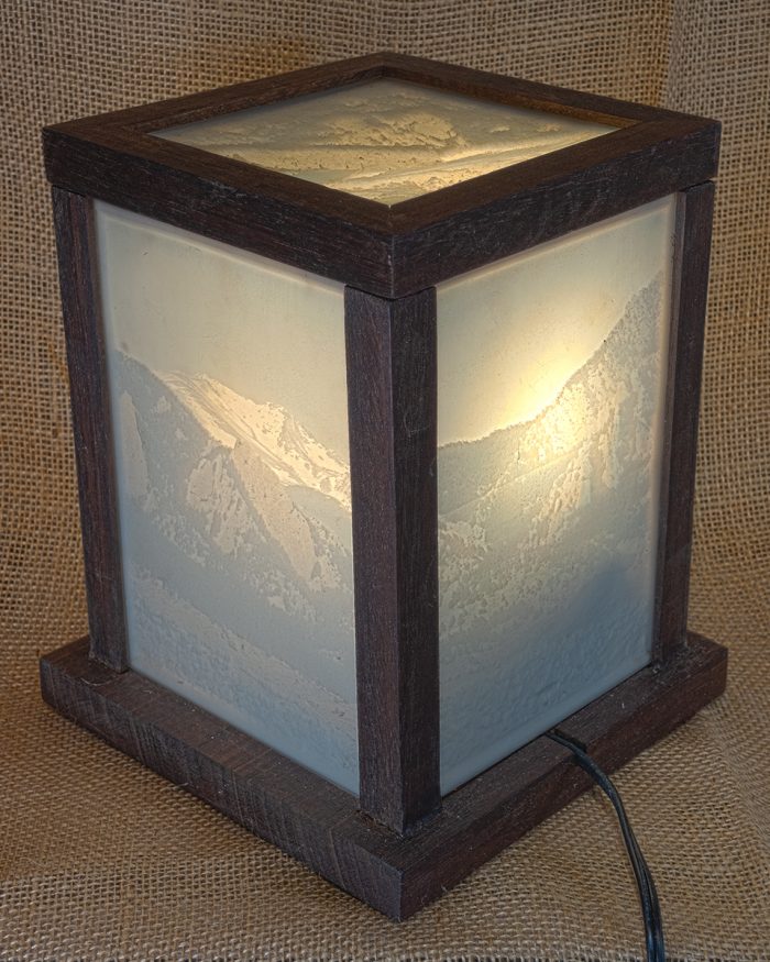 Walnut Flatirons Lantern