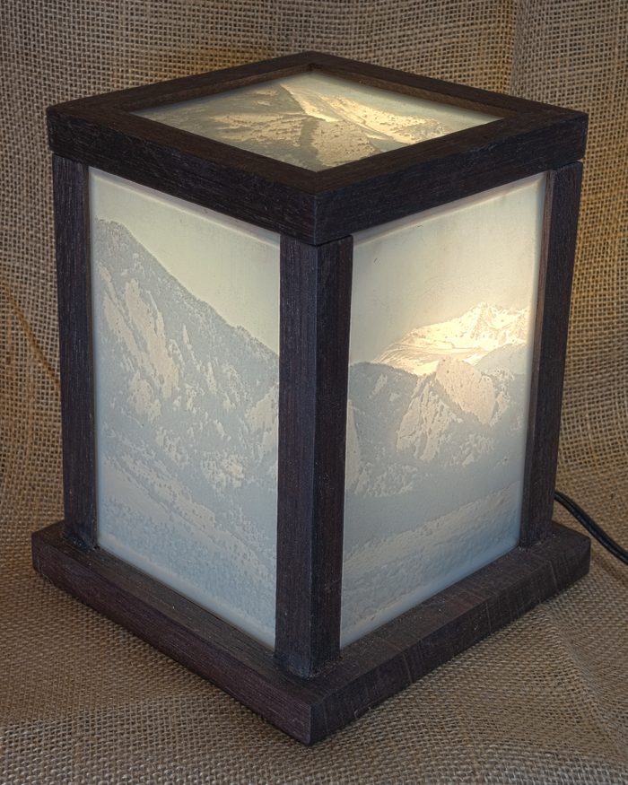 Walnut Flatirons Lantern