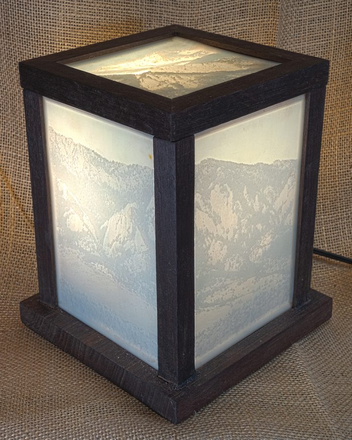 Walnut Flatirons Lantern