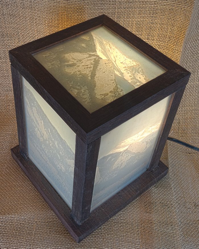 Walnut Flatirons Lantern