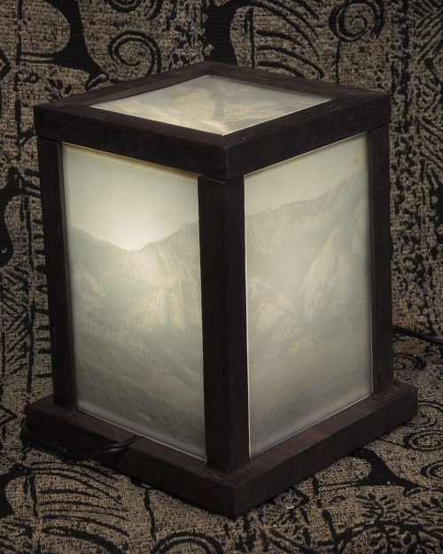 Walnut Flatirons Lamp