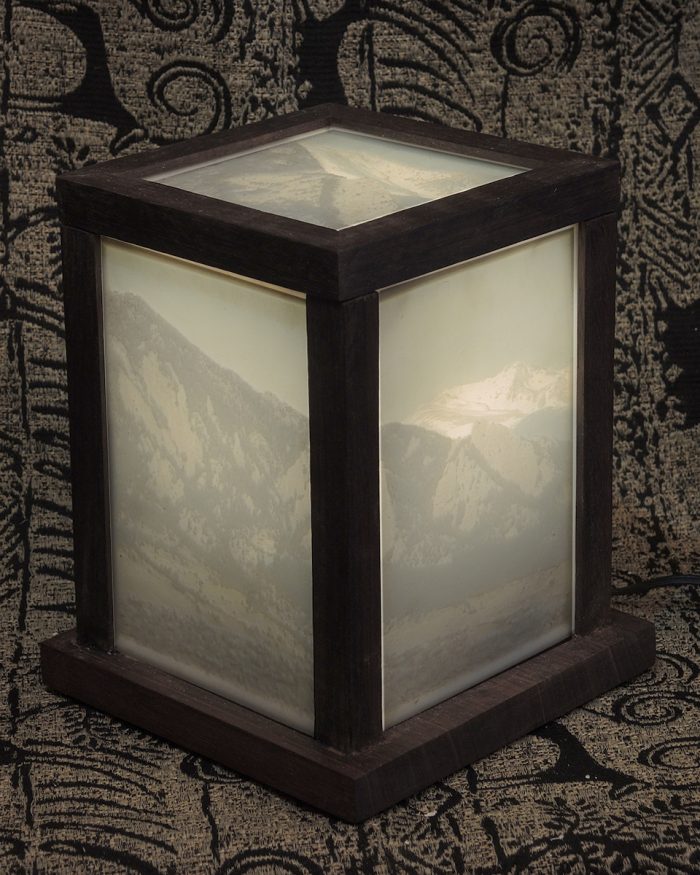 Walnut Flatirons Lamp