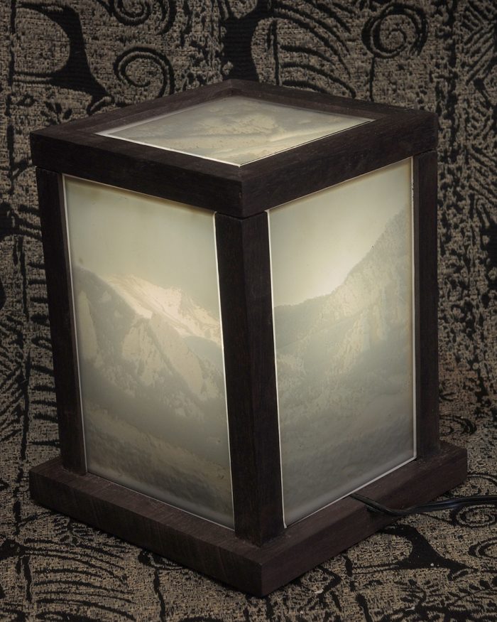 Walnut Flatirons Lamp