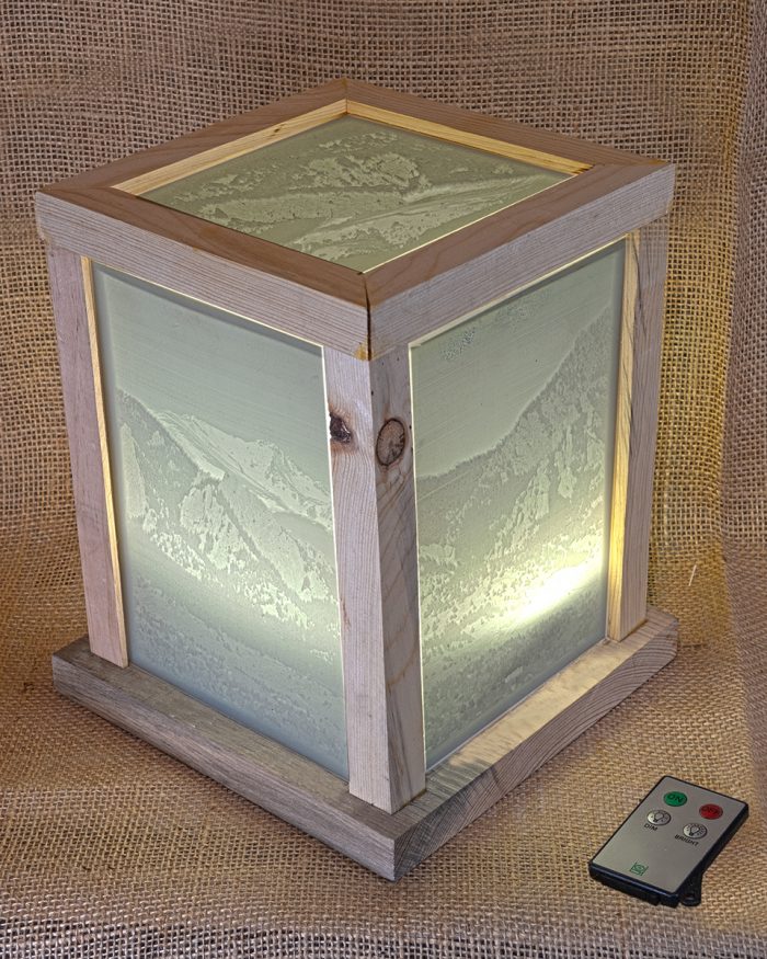 Blue Stain Flatirons Lantern