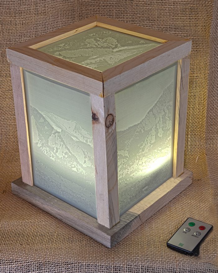 Blue Stain Flatirons Lantern