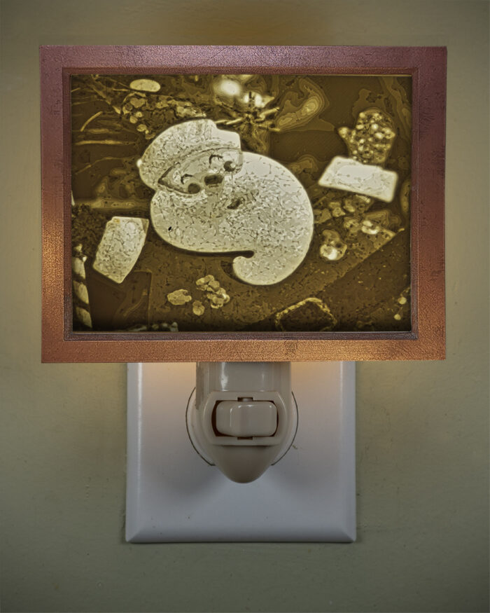 3D printed lithophane LED nightlight christmas santa ornament